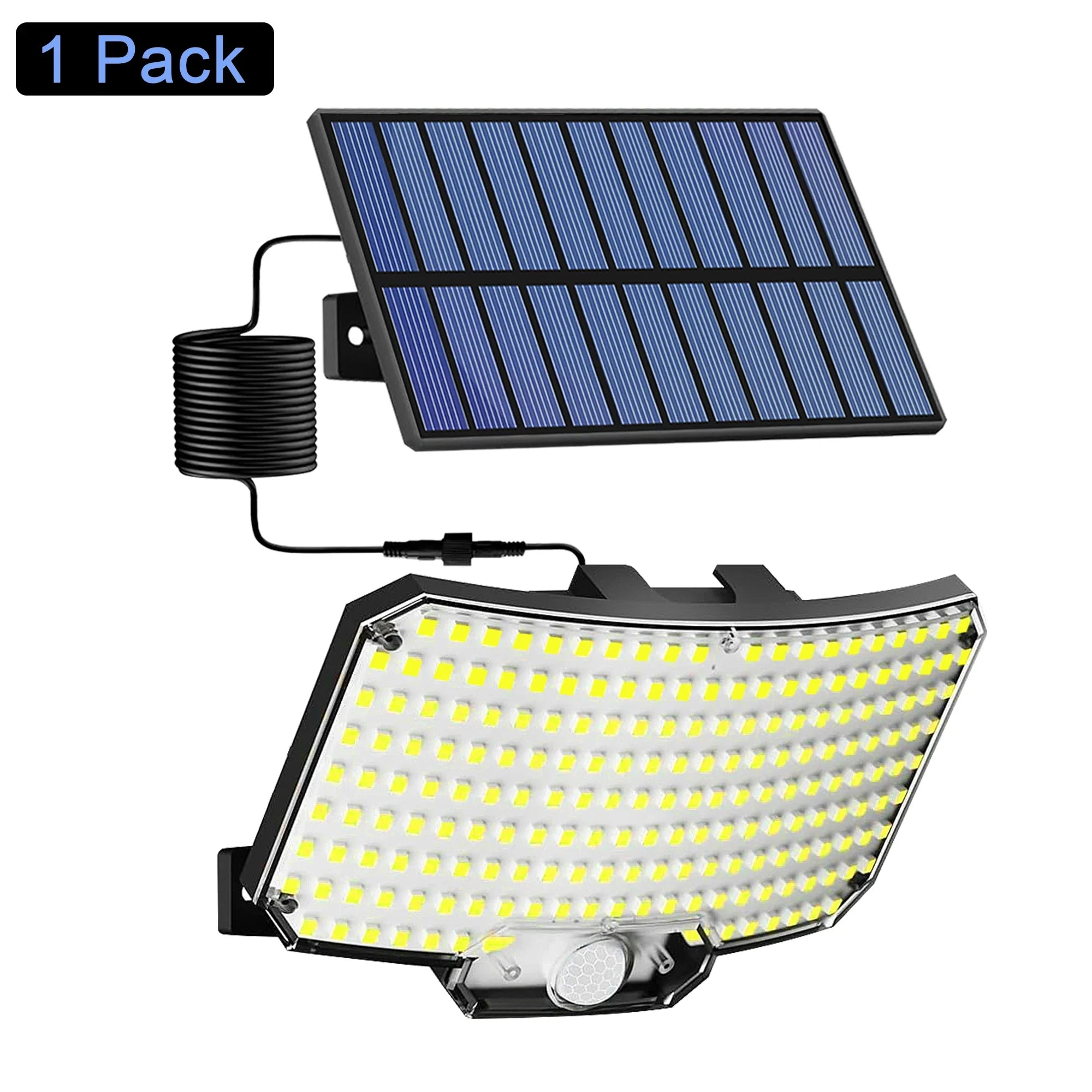 Outdoor Solar Light with 234 LEDs, Motion Sensor, Remote Control, and IP65 Rating. 