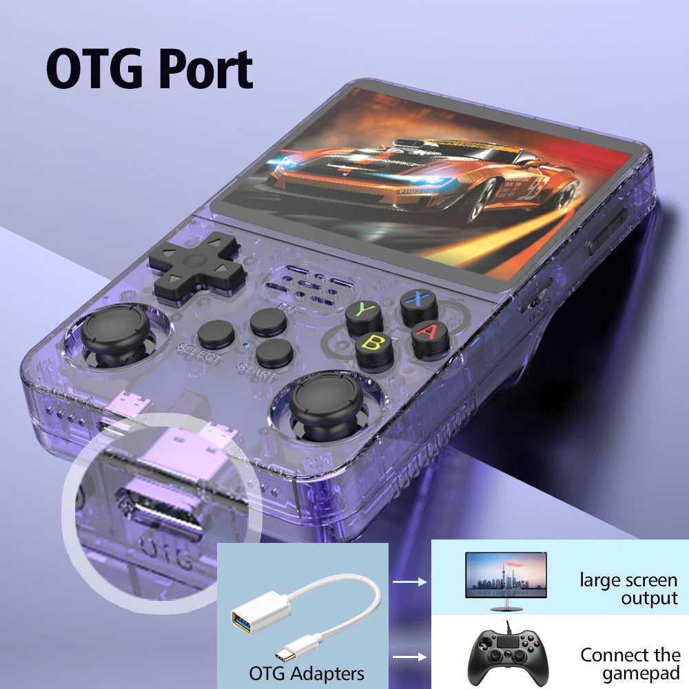 128G R36S Portable Retro Video Game Console 